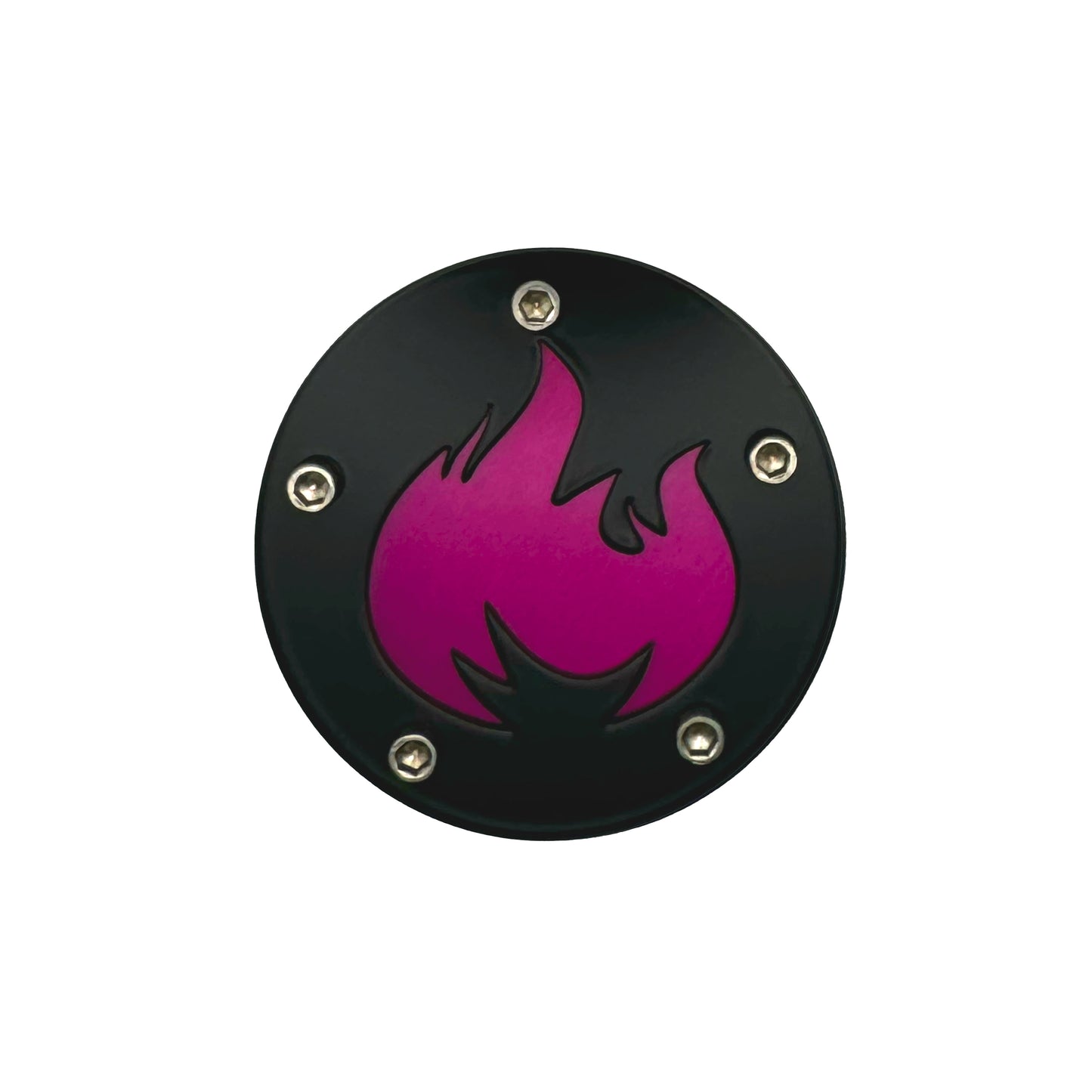 Points Cover Twin Cam - Flame